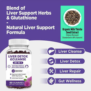 OEM/ODM/OBM Marque privée Vente en gros Compléments naturels <span class=keywords><strong>de</strong></span> désintoxication et <span class=keywords><strong>de</strong></span> nettoyage du <span class=keywords><strong>foie</strong></span> à l'extrait <span class=keywords><strong>de</strong></span> chardon-Marie <span class=keywords><strong>de</strong></span> qualité supérieure - Product Image 5