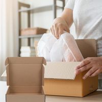 Cajas de Cartón Marrón, Cartón Corrugado para Empaquetado de Pequeñas Empresas y Envíos Postales
