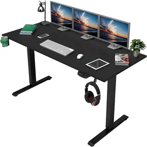 JDR三段电动办公家具电脑坐姿高度可调办公站立式书桌