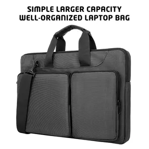 2024 New Design 14 15.6 Inch Laptop Briefcase For Macbook Air Pro HP Asus Larger Capacity Laptop Shoulder Bag Women Men