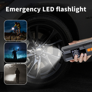 Smart Digital Tire Inflator with LCD Display 12V Automatic Shut Off for <b>Car</b> Motorcycle Bike Single Cylinder Pump - Product Image 4