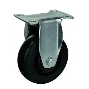 WBD 3 4 5 인치 까만 방열 고열 빵집 선반을 위한 나일론 페놀 빵집 피마자 바퀴 - Product Image 1