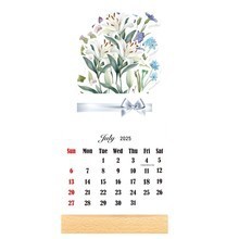 <b>Mini</b> Standing <b>Desk</b> Calendar Card Rectangle Month View Paper Minimalist Design For Time Management New Year - Product Image 5