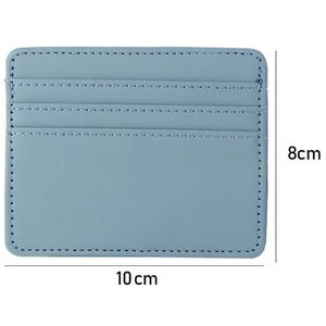 Siy1719 Custom Logo Soft Cow Pebble Pu Leather Credit Wallet Slim Men Women Pocket <b>Id</b> Card <b>Holder</b> - Product Image 3
