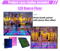 Nuevo Estilo 2025 para Cabina de Fotos Personalizada con Fondo de Vidrio Templado Transparente, Soporte de Marco de Aleación de Aluminio, LED, iPad, Smartphones