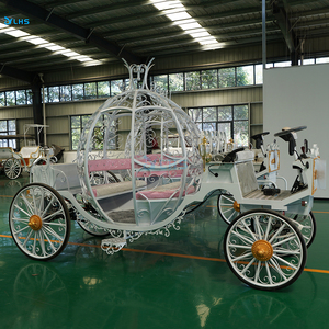 Voiture de cérémonie de mariage véhicule royal d'<span class=keywords><strong>occasion</strong></span> originale fourgonnette citrouille électrique élégante pour la fête de mariage - Product Image 3