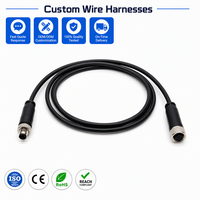 Câble d'extension de connecteur de capteur industriel étanche IP67 M8 M12 personnalisé, 3, 4, 5, 8 broches, mâle vers femelle, pour l'automatisation