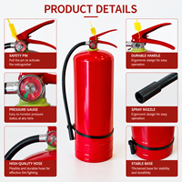 Extincteur à poudre sèche ABC portatif surdimensionné de 12 kg, appareil de sécurité polyvalent pour la prévention des incendies