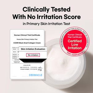 Crème au collagène d'escargot noir 50ml, hydratant visage coréen aux peptides, hydratation légère pour tous types de peau - Product Image 2