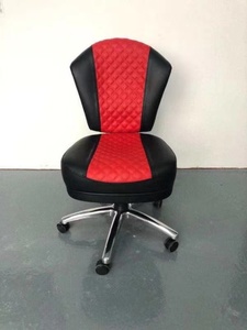 Silla de Bar de Piel Negra de Lujo con Logotipo Personalizado, Moderna, con Ruedas Ajustables, para Hogar, Bar, Comedor, Dormitorio, Sala de Estar, Gimnasio - Product Image 2