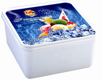 IML — conteneur d'emballage à crème glacée, personnalisé, de haute qualité, conteneur avec couvercles, boîte en plastique, vente en gros