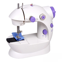 Machine à coudre électronique professionnelle pour la maison, mini, avec fonction surjet, pour quilting et zigzag, pour vêtements, avec moteur en acier