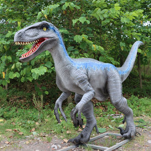 Modèle de Raptor simulé, Velociraptor mécanique, <span class=keywords><strong>dinosaure</strong></span> électronique, <span class=keywords><strong>Jurassic</strong></span> <span class=keywords><strong>World</strong></span>, bleu - Product Image 5