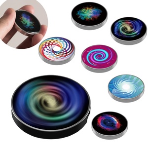 Gyroscope rotatif coloré Galaxy Star en acier inoxydable, jouet de bureau personnalisé anti-stress à manivelle pour adultes et enfants - Product Image 5
