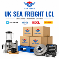 Transit maritime LCL + Express Chine-Royaume-Uni DDU Dédouanement Transporteurs DHL/UPS/FedEx Assurance pour marchandises courantes et pièces automobiles