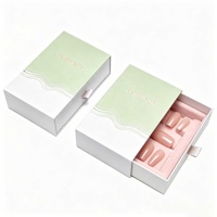 Luxus-Verpackungsbox Nagellack-Set Schubladenboxen mit Eigenem Logo Starre Papier-Karton-Geschenkverpackung für Aufklebenägel 24 Stück