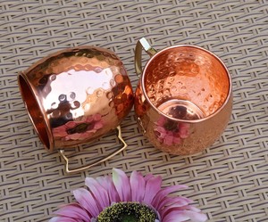 Bulk Quantity Hammered Copper Mugs for Moscow Mule Customizable Drinkware for Branding Available for Affordable Price - Product Image 3