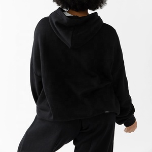 Rahat kadın düz renk kapüşonlu Sweatshirt ve koşucu pantolonu takım kazak eşofman 2 parça kıyafet - Product Image 4