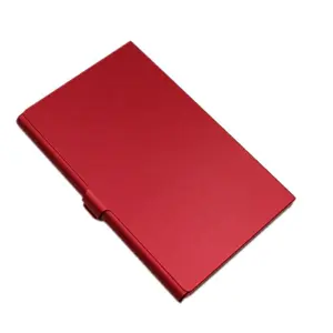 Design de mode Logo d'impression personnalisé Logo laser Porte-cartes de visite portable en métal et aluminium en stock - Product Image 4