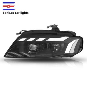 Nuevo Conjunto de Faros Delanteros LED de 12V para <span class=keywords><strong>Audi</strong></span> <span class=keywords><strong>A4</strong></span> <span class=keywords><strong>L</strong></span> 08-12 B8 Modificado RS 6000K con Luz Diurna y Lente de Dirección - Product Image 5