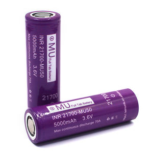 Baterai <span class=keywords><strong>Lithium</strong></span> Korea Baru <span class=keywords><strong>2025</strong></span> INR21700-MU50 Baterai <span class=keywords><strong>Ion</strong></span> <span class=keywords><strong>Lithium</strong></span> Isi Ulang 5000mAh 3.7V 500-1000 Siklus Baterai Mobil Listrik - Product Image 1