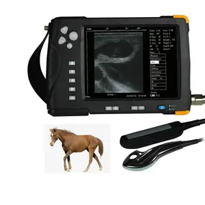 Scanner de ultrassom veterinário portátil à prova d'água para gravidez de vaca e cavalo, ultrassom veterinário portátil de 7 polegadas mais vendido
