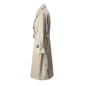 AIMEISI British alla <span class=keywords><strong>moda</strong></span> giacca a vento doppiopetto con lacci sul ginocchio lunghi <span class=keywords><strong>Trench</strong></span> da donna - Product Image 2