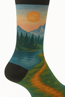 Chaussettes imprimées en laine mérinos personnalisées Chaussettes en laine chaudes Chaussettes confortables en laine pour la randonnée et le sport