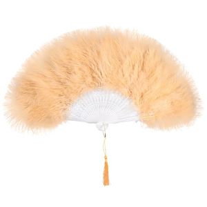 Éventail en Plumes en Gros, Élégant et Exquis, Style Vintage, Plumes de Marabout Années 20, Idéal pour Fêtes Costumées et Tea Parties - Product Image 3