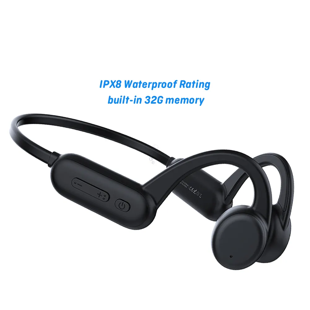 Best Seller Bone Conduction Headphone Swimming Neckband Headband Earphones Wireless With 8G 16G 32G Mp3 Player
