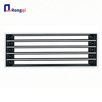 Grille de Diffusion d'Air Linéaire Encadrée en Forme de Griffe à Longueur Personnalisée pour Système de Climatisation Central avec Conception à Lamelles de Retour d'Air