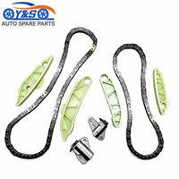 Kit de Cadena de Distribución de 8 Piezas Compatible con Hyundai IX35 Sonata 2.0L 2010-2015 Motor D4HA Repuesto Estándar Original para Reparación de Automóviles