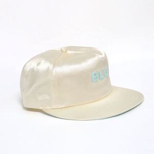 انخفاض موك الموضة الساتان القطيفة 5 لوحة مخصصة منخفضة الشخصي المفاجئة الظهر للجنسين في الهواء الطلق السلس البوليستر الساتان غير منظم قبعة أبي - Product Image 2