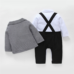 Nouveau design enfants garçon vêtements ensemble gentleman manches longues bébé garçons vêtements ensemble 3 pièces Offre Spéciale - Product Image 2