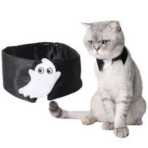 Halloween vui ma trang trí vật nuôi cổ trang phục chó Tie cổ áo