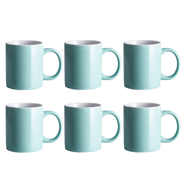 Ensemble de 6 tasses vertes