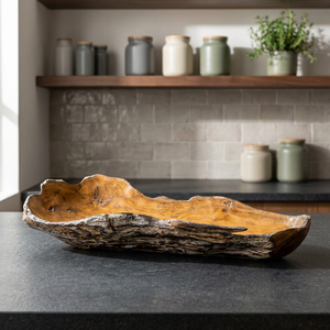 Plato Redondo de Cerámica Hecho a Mano, Ecológico, con Diseño de Plantas, Pulido, Estilo Wabi Sabi, Color Sólido, para Fiestas - Product Image 3