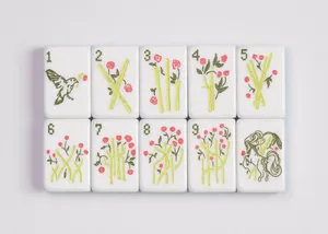 Tuiles de Mahjong de <span class=keywords><strong>voyage</strong></span> de luxe fines (acrylique) avec un design léger et une forme plate pour un emballage et une portabilité faciles lors des voyages - Product Image 3