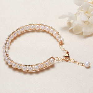 Bracelets en perles de style ethnique en gros, petites perles, étal de Zhuji, perles d'eau douce, bracelets à breloques tendance - Product Image 2