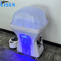 Tête d'évier japonais portable à LED pour spa Water Therapy Thai Massage Shampooing Lit avec vapeur Lavage des cheveux Salons de coiffure