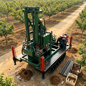 Petite plateforme de forage de puits d'eau à <span class=keywords><strong>vendre</strong></span>, profondeur 200m, avec pompe et outils de forage - Product Image 5
