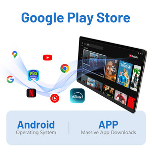 Moniteur d'appuie-tête universel pour voiture, écran tactile Android 14, 4G HD, <span class=keywords><strong>lecteur</strong></span> multimédia de divertissement pour sièges arrière, WiFi, Bluetooth, USB - Product Image 6