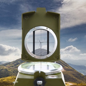 Boussole tactique de niveau de randonnée pour la survie Compas de visée portable compact avec sac de transport pour le <span class=keywords><strong>camping</strong></span>, la randonnée en plein air - Product Image 5