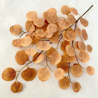Vente en gros, feuilles de pomme verte, feuilles d'eucalyptus artificielles