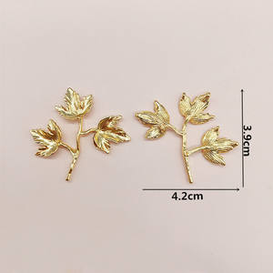 Lutin Version coréenne feuille d'érable branche alliage accessoires bricolage cheveux accessoire mariée couvre-chef matériel - Product Image 3