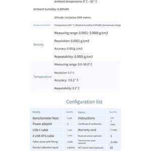 Densímetro de Líquidos Portátil de Plástico, Medidor de Densidad de Aceite, Medidor de Concentración Brix, Uso en Laboratorio, Alta Precisión - Product Image 3