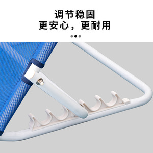 <b>Bed</b> Backrest <b>Folding</b> Recliner Chair Adjustable Support Blue For Adults And Elderly - Product Image 5