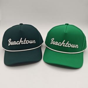 Performance Waterproof Sports Baseball <b>Cap</b> Wholesale Embroidery Logo Polyester Rope Hat 5 Panel Custom Snapback <b>Caps</b> Unisex Dot - Product Image 5