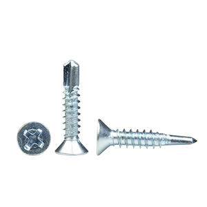 High Quality DIN 7504 P SDS CSK #6#8 4.2 4.8 Steel <b>Flat</b> Head Self Drilling <b>Screw</b> with Zinc Finish - Product Image 5