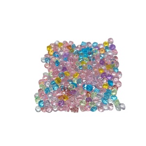 CHENXI ลูกปัดตกแต่งสไลม์ขนาด 2 มม. สีสันสดใส โปร่งแสง ของตกแต่งชิ้นเล็กๆ - Product Image 3